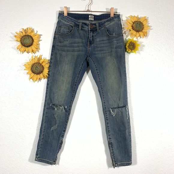 one teaspoon freebird II low waist short rise fitted leg zippered leg Size 26 - Picture 14 of 14